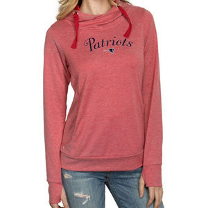 NWT New England Patriots Hoodie Bullpen Red White